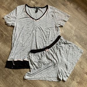 Rene Rofe Polka Dot Short Pajama Set